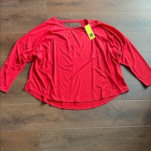 NWT All in Motion Red Long Sleeve Shirt 2X | 2X Shirt | Athleisure Long Sleeve